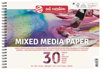 מיקס מדיה- MIXED MEDIA PAPER A4