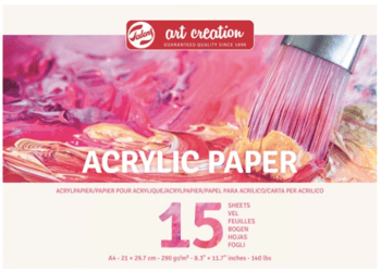 ACRILIC PAPER בלוק לצבעי אקריליק A4