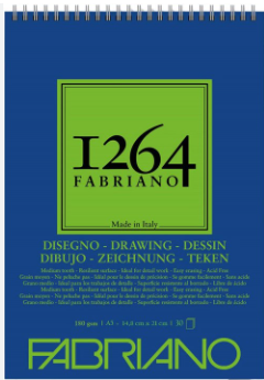 בלוק ציור ספירלה פבריאנו 1264 DRAWING A5 FABRIANO