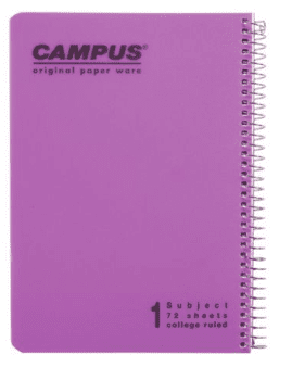 מחברת ספירלה קמפוס - שורה נושא 1