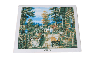 שיבוץ יהלומים על קנווס 50X40 - נוף