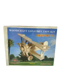 ערכת יצירה לילדים הרכבה מעץ- דגם מטוס