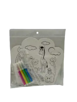 הרכבה וצביעה של מניפה + טושים- חיות