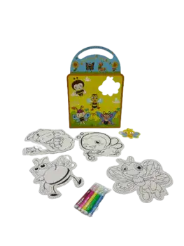 דמויות לצביעה+ טושים- דבורה