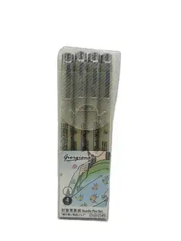 טושי רפידוגרף לשרטוט וציור- 4 עוביים שונים