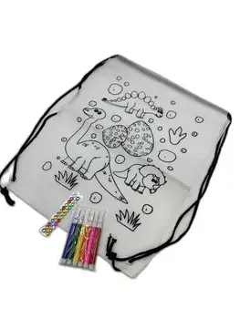 תיק שרוך לצביעה- דינוזאור