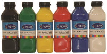 גואש צבעים רגילים גדול- במבצע רחיץ במיוחד ללילדים לא רעיל!