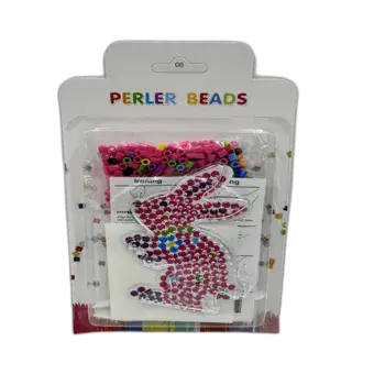 ערכת יצירה - להכנת תמונה מחרוזי גיהוץ בדגם- שפן