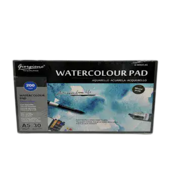 WATERCOLOUR PAD- בלוק לצבעי מים איכותי 200 גרם 30 דף A5