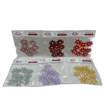 פרחי בד ב2 גוונים עם פנינה