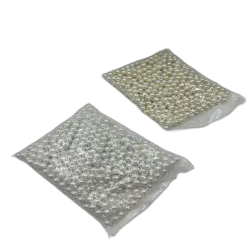 שקית חרוזי דמוי פנינה מפלסטיק 1/2 קילו- מידה 10