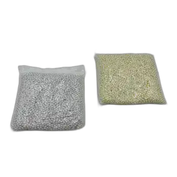 שקית חרוזי דמוי פנינה מפלסטיק 1/2 קילו- מידה 8