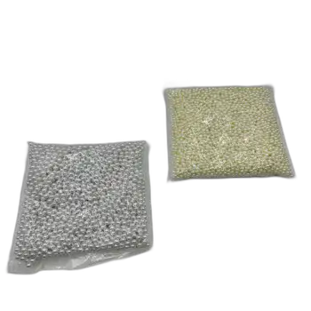 שקית חרוזי דמוי פנינה מפלסטיק 1/2 קילו- מידה 6