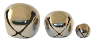 חומרים ליצירה- פעמון סגור כסף 25 מ"מ