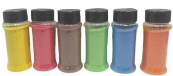 חול צבעוני- מגיע 6 צבעים