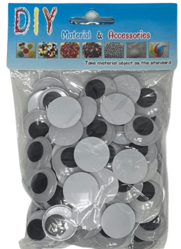 חומרים ליצירה-עיניים זזות 25M