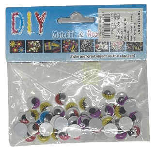 חומרים ליצירה-עיניים זזות צבעוניות ליצירה