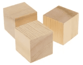 קוביות מעץ ליצירה -3X3 ס"מ