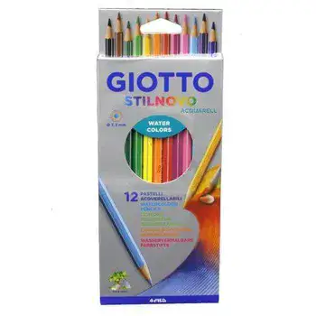 סט 12 צבעי עיפרון אקוורל סטילנובו
