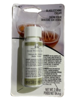 צורב זכוכית - קרם חריטה לזכוכית