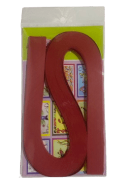 קווילינג- מגזרות נייר לגילגול נייר- צבע אדום