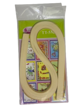 קווילינג- מגזרות נייר לגילגול נייר- צבע קרם