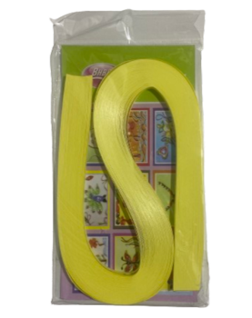 קווילינג- מגזרות נייר לגילגול נייר- צבע צהוב בהיר