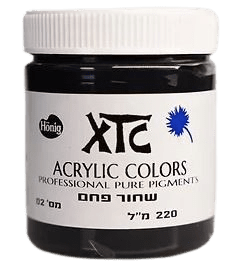 צבעי אקריליק XTC שחור_פחם_02