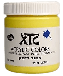 צבעי אקריליק XTC צהוב_לימון_10