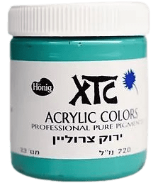 צבעי אקריליק XTC ירוק_צרוליין_23