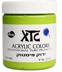 צבעי אקריליק XTC ירוק_פיסטוק_33