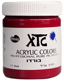 צבעי אקריליק XTC אדום-רוז-בורדו-16-