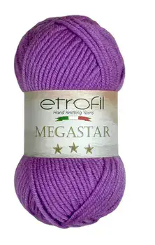 MEGASTAR- צמר מגהסטאר (במבצע)-076 סגול