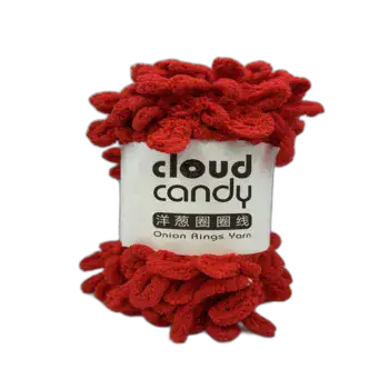 צמר לולאות נעים במיוחד בצבע- אדום