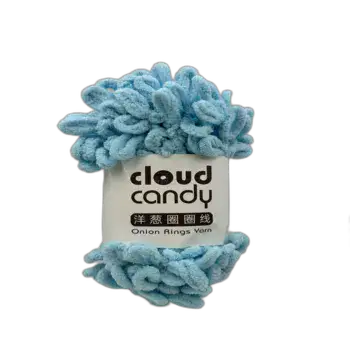 צמר לולאות נעים במיוחד בצבע- תכלת