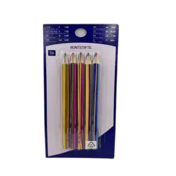 5 צבעי עפרון בצבעי הקשת
