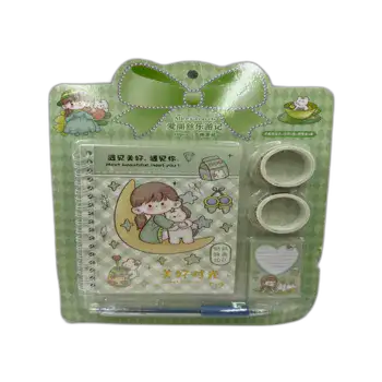 ערכה חוברת עט וואשי טיפ- בצבע ירוק