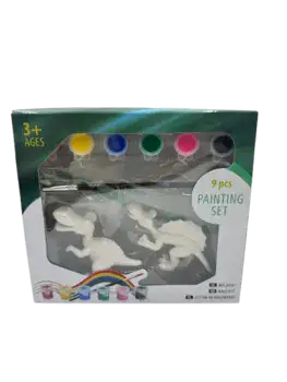 עבודות יצירה לילדים- ערכה לצביעת דינוזאורים מפלסטיק קשיח