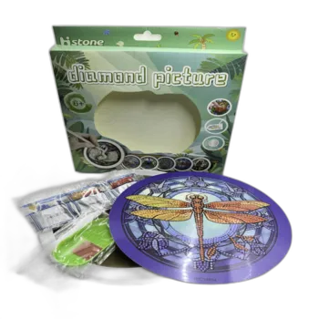 הכנת תמונה עם מסגרת עגולה משיבוץ יהלומים-שפירית