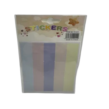 10 דפי מדבקות בצבעי פסטל- מלבן 15 בדף