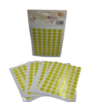 10 דפי מדבקות- סמיילי