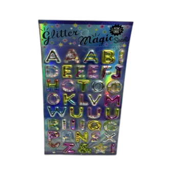 מדבקות נפוחות אולטרה מספרים- מעורב צבעים