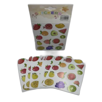 10 דפי מדבקות- פירות