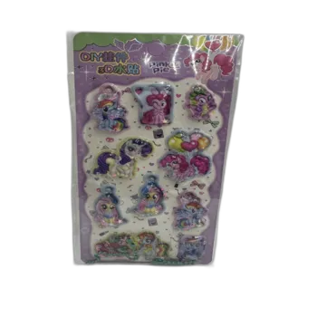 מדבקות מים חד קרן ורוד