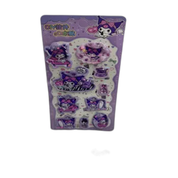 מדבקות מים- בובה סגולה