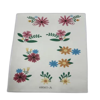 חדש- דף רקמה נעלם- פרחים