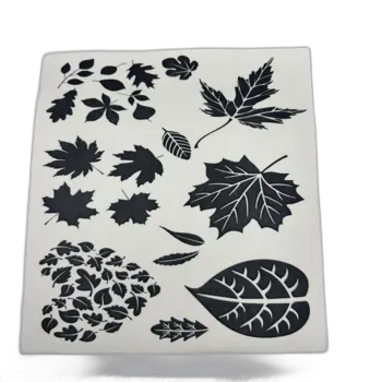 חדש- דף רקמה נעלם- עלים