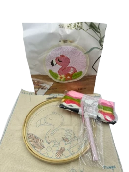 ערכה ליצירת תמונה עם פאנץ נידל- פלמינגו