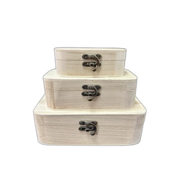 קופסא מעץ חלק מסט