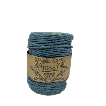 חוט מקרמה בוהו-שיק בצבע- טורכיז כחול (911)